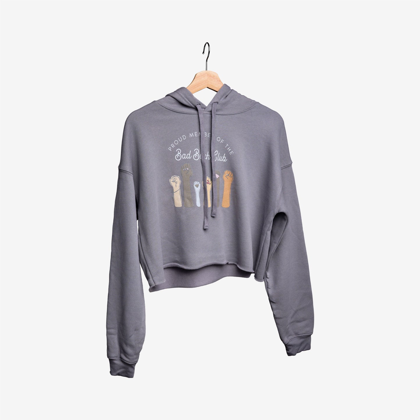 Bad Bitch Club Crop Hoodie