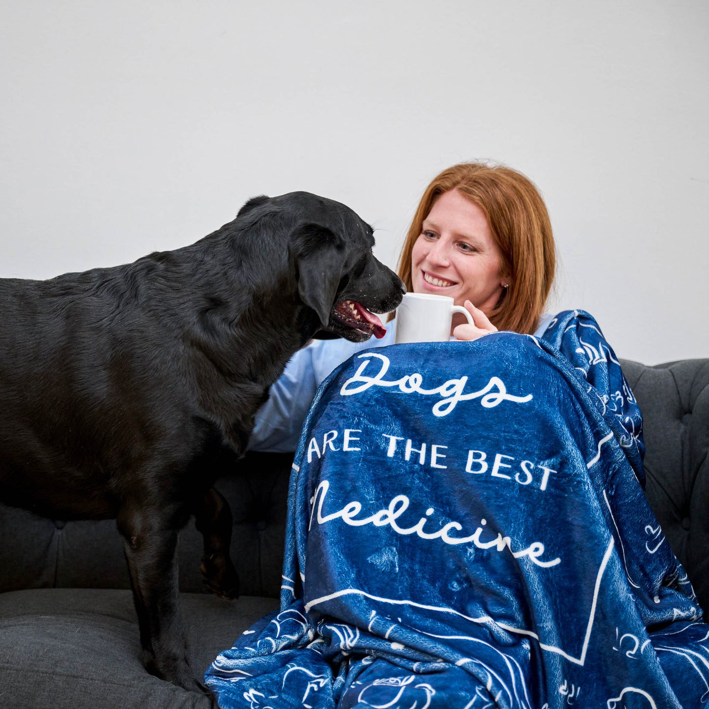 Dogs are the Best Medicine Throw Blanket