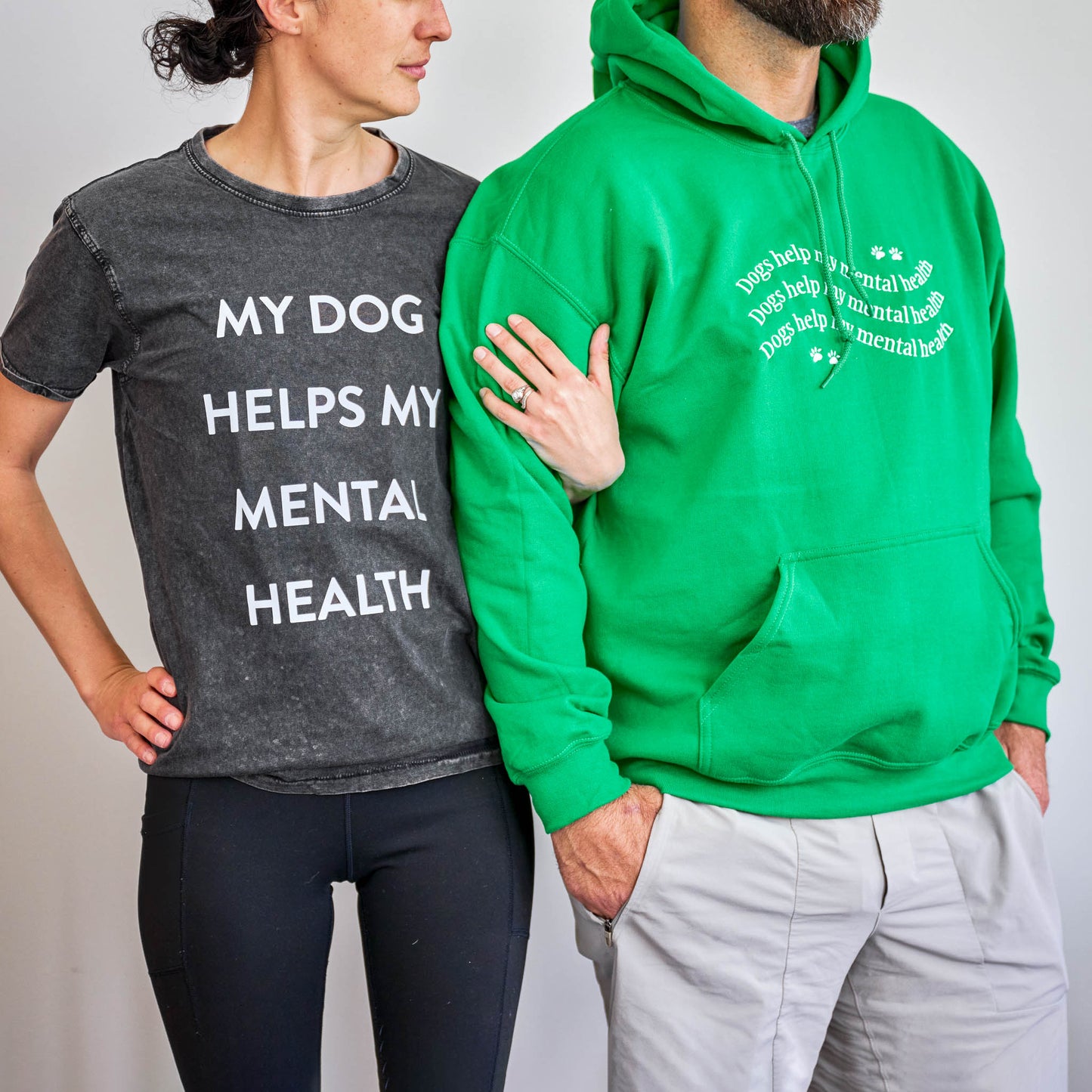 Dogs Help My Mental Health Unisex Hoodie
