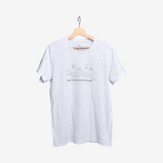 Dogs Help My Mental Health™ Unisex T-Shirt