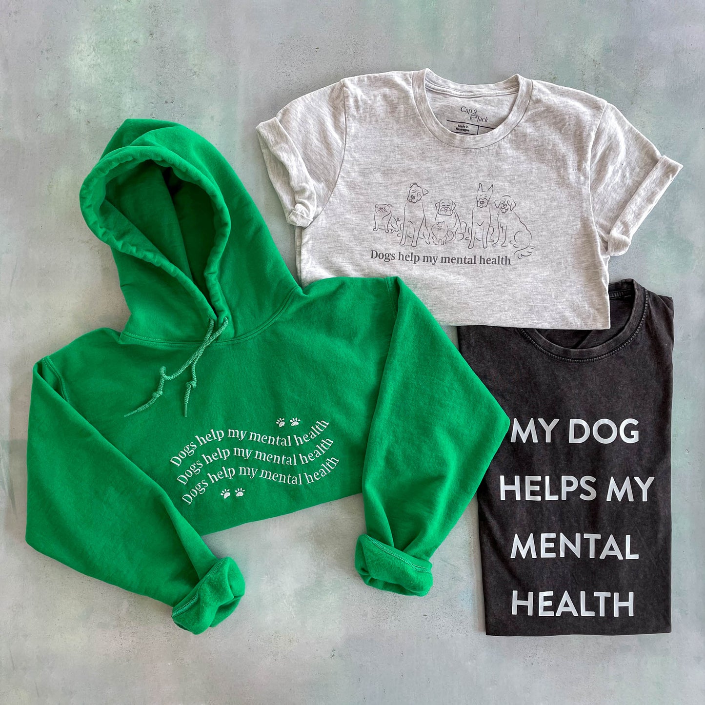 Dogs Help My Mental Health Unisex Hoodie