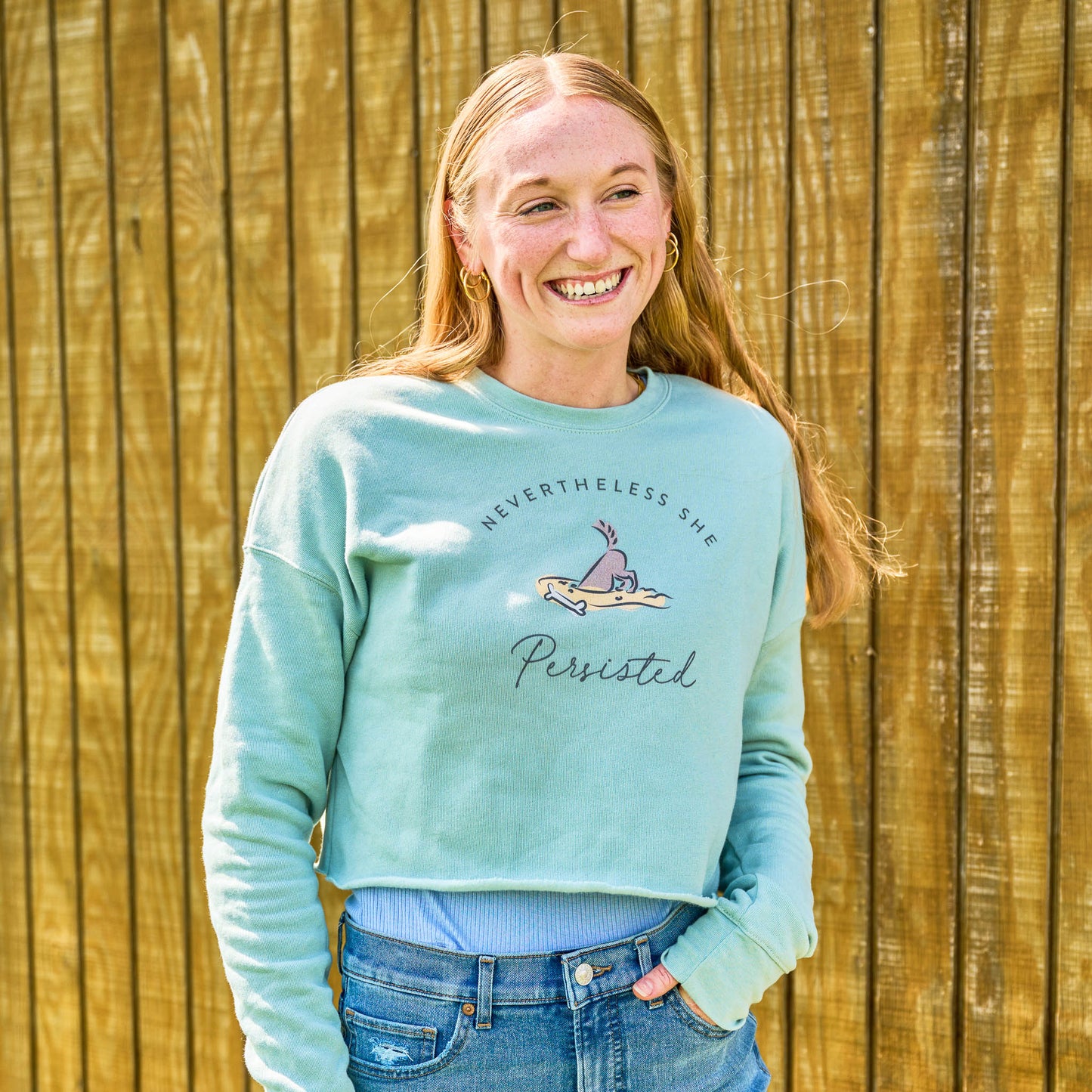 She Persisted Crop Sweatshirt