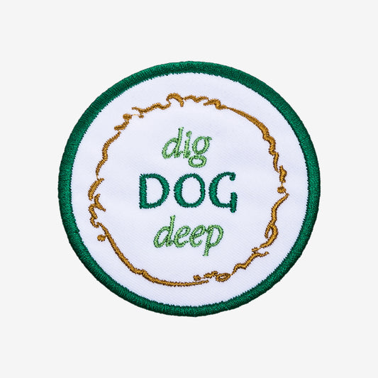 Dig Dog Deep™ Embroidered Patch