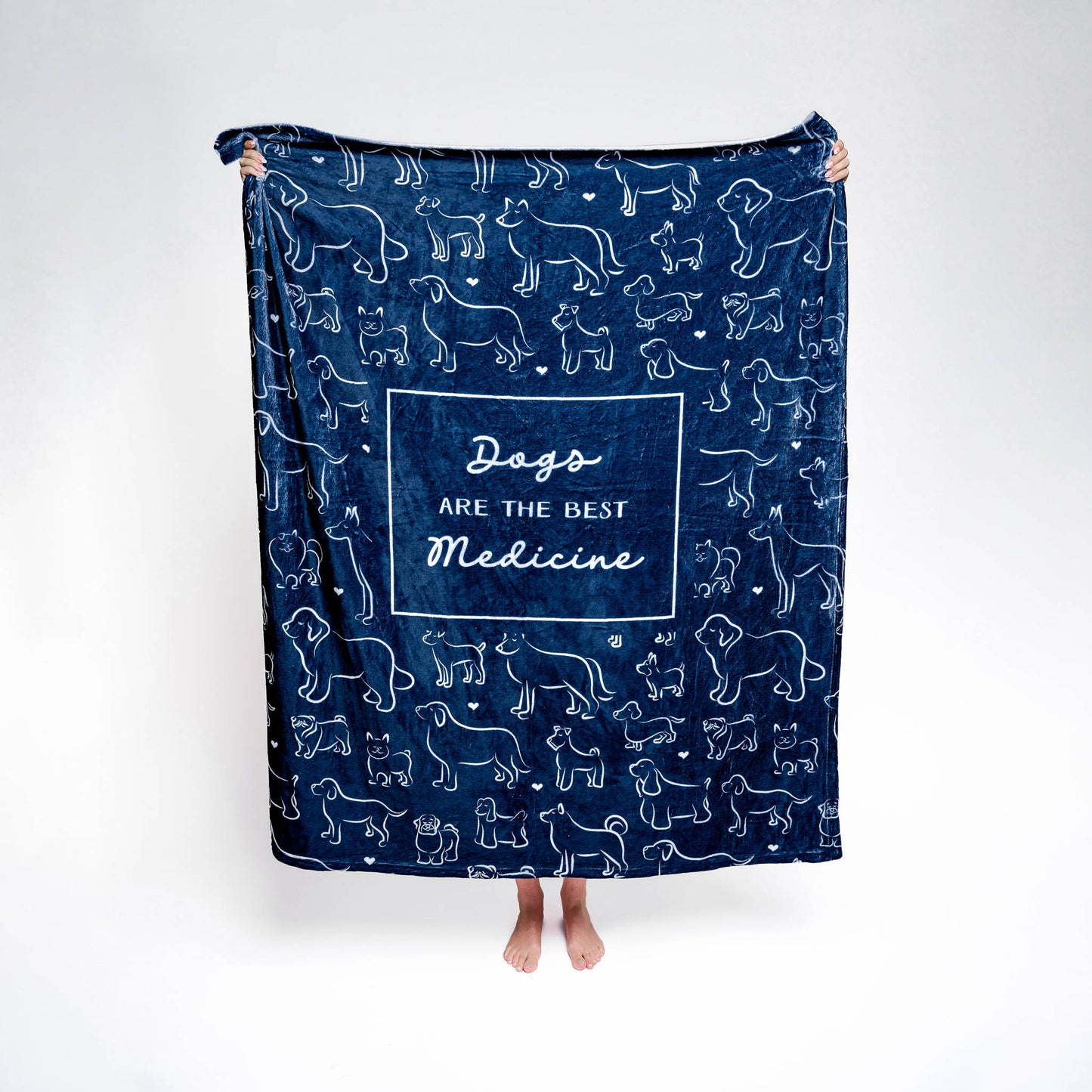 Dogs are the Best Medicine Throw Blanket