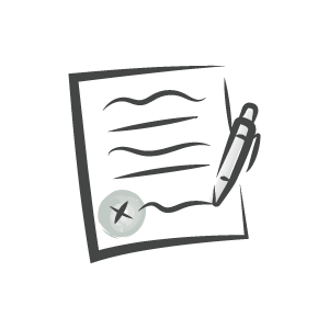 Signed form icon
