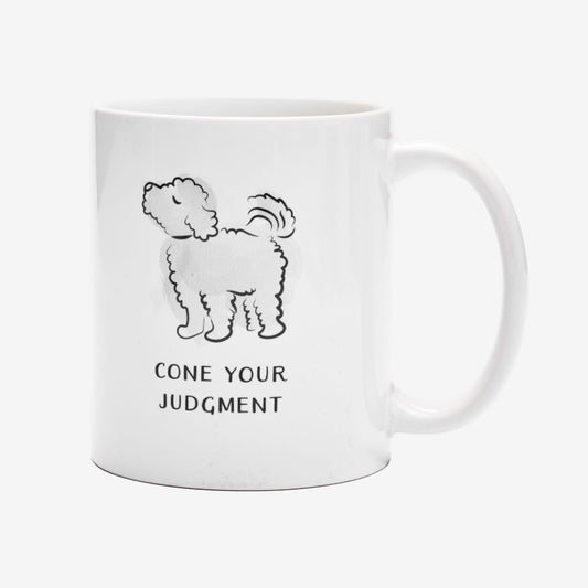 Cone your judgment ceramic mug